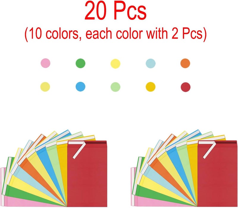 Mxinxiu 20 Pcs 6x9 inches Colored Catalog Envelopes self seal 28lb Colorful Printable Kraft Ultra Strong Peel & Seal For Mailing, Storage And Organizing Acid Free - Image 3